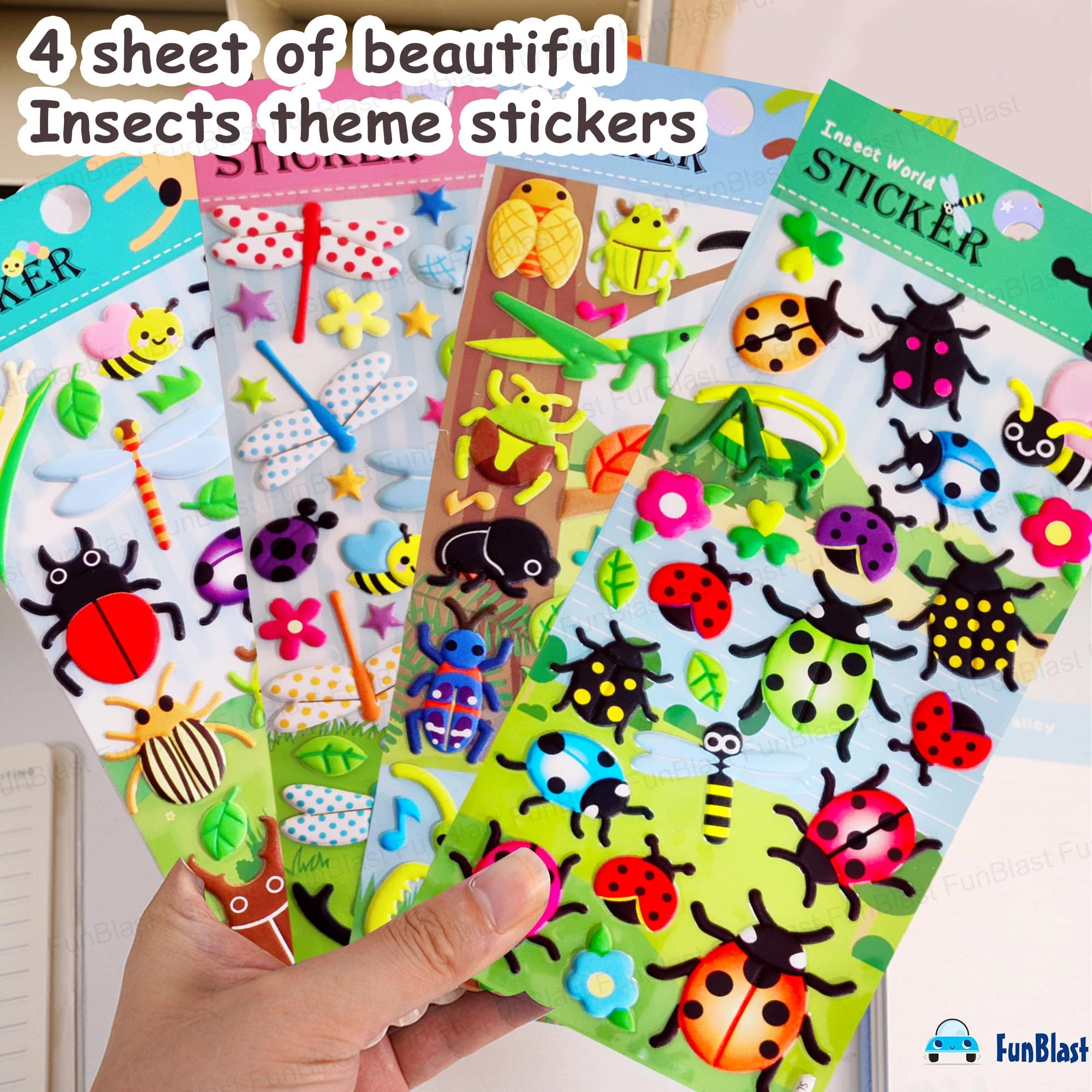 Insects World Sticker Book 150 pcs