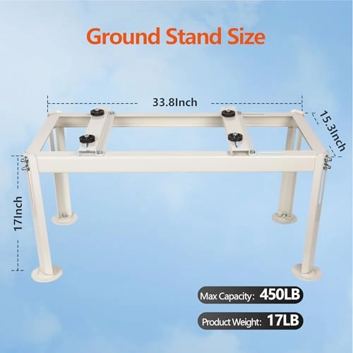 Mini Split Ground Stand - 9000-24000BTU Heavy-Duty