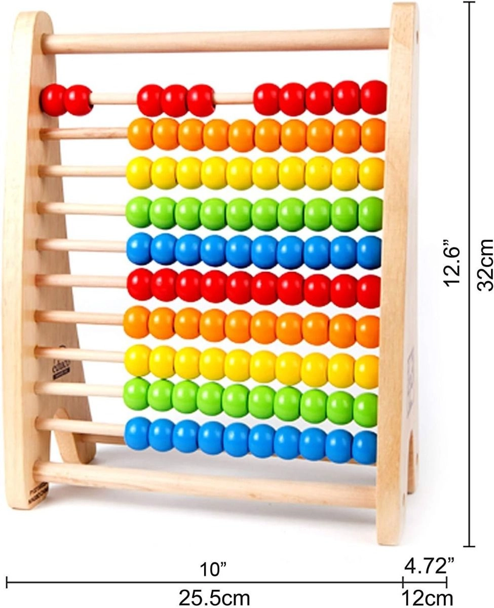 Rainbow Bead Abacus - 3 +