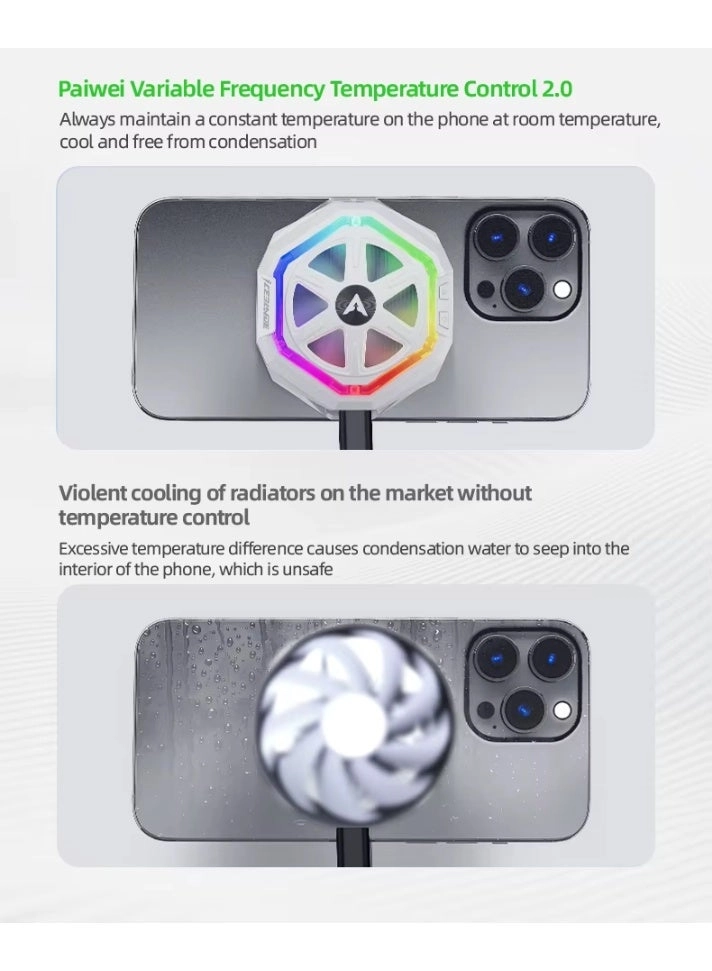 B21 - iPad Cooling Fan 3 Speeds RGB 5000 RPM 23W