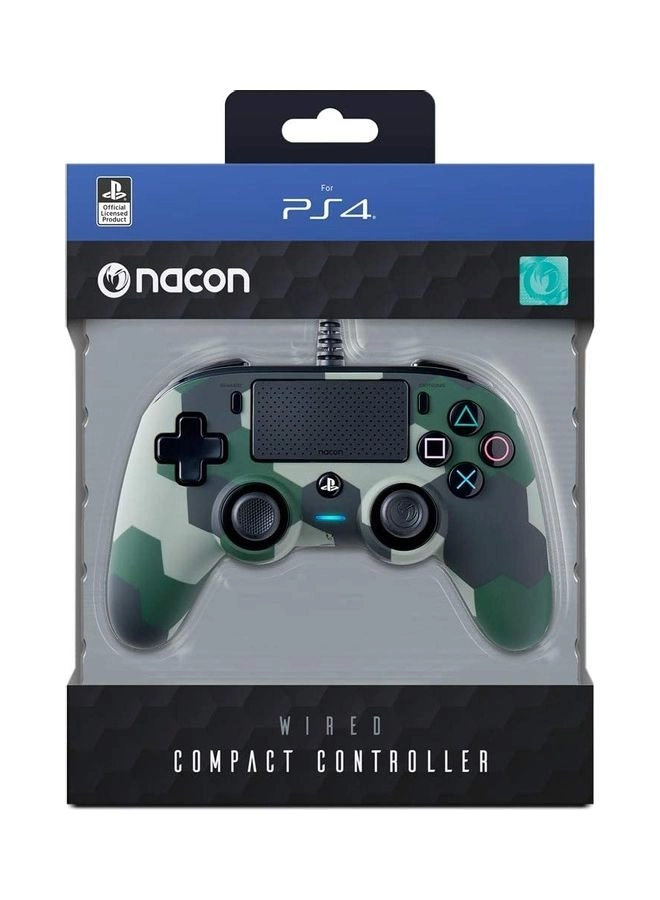Compact Wired Controller (PS4) Camo Green