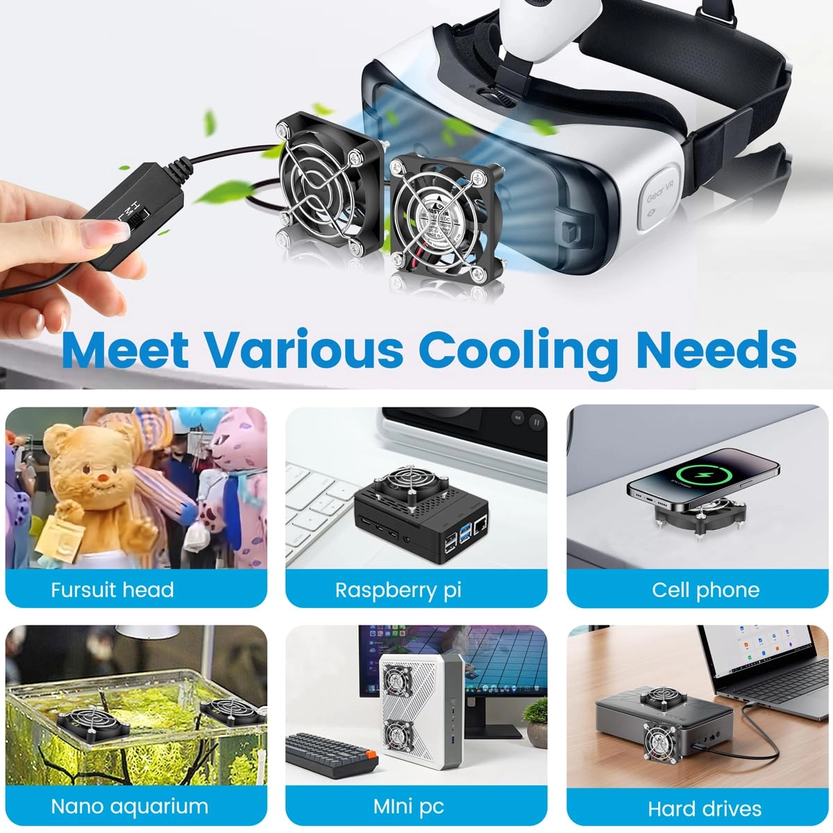 Computer Cooling Fan - 2-Pack 50mm