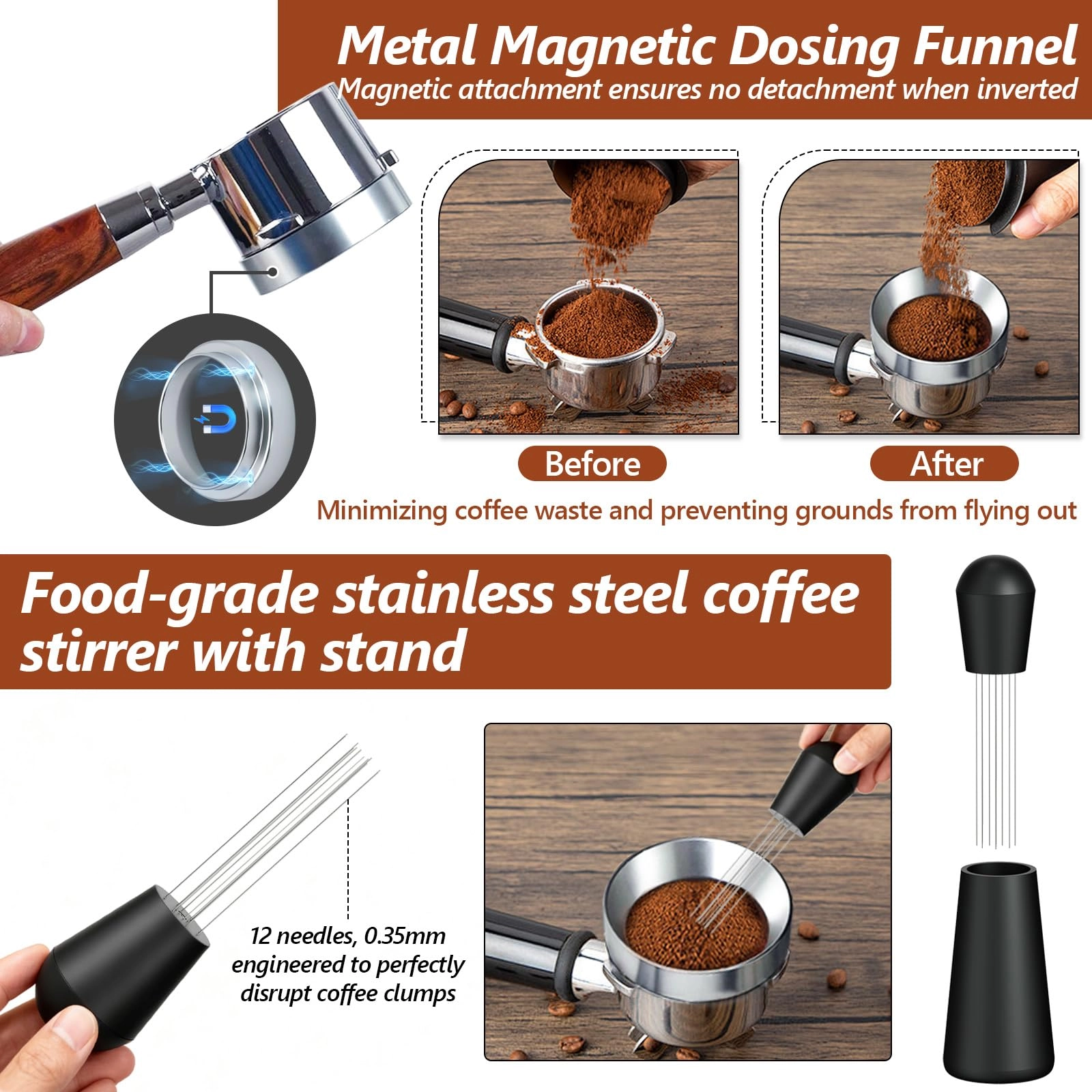 Espresso Accessories Kit - 7 Pcs 51mm