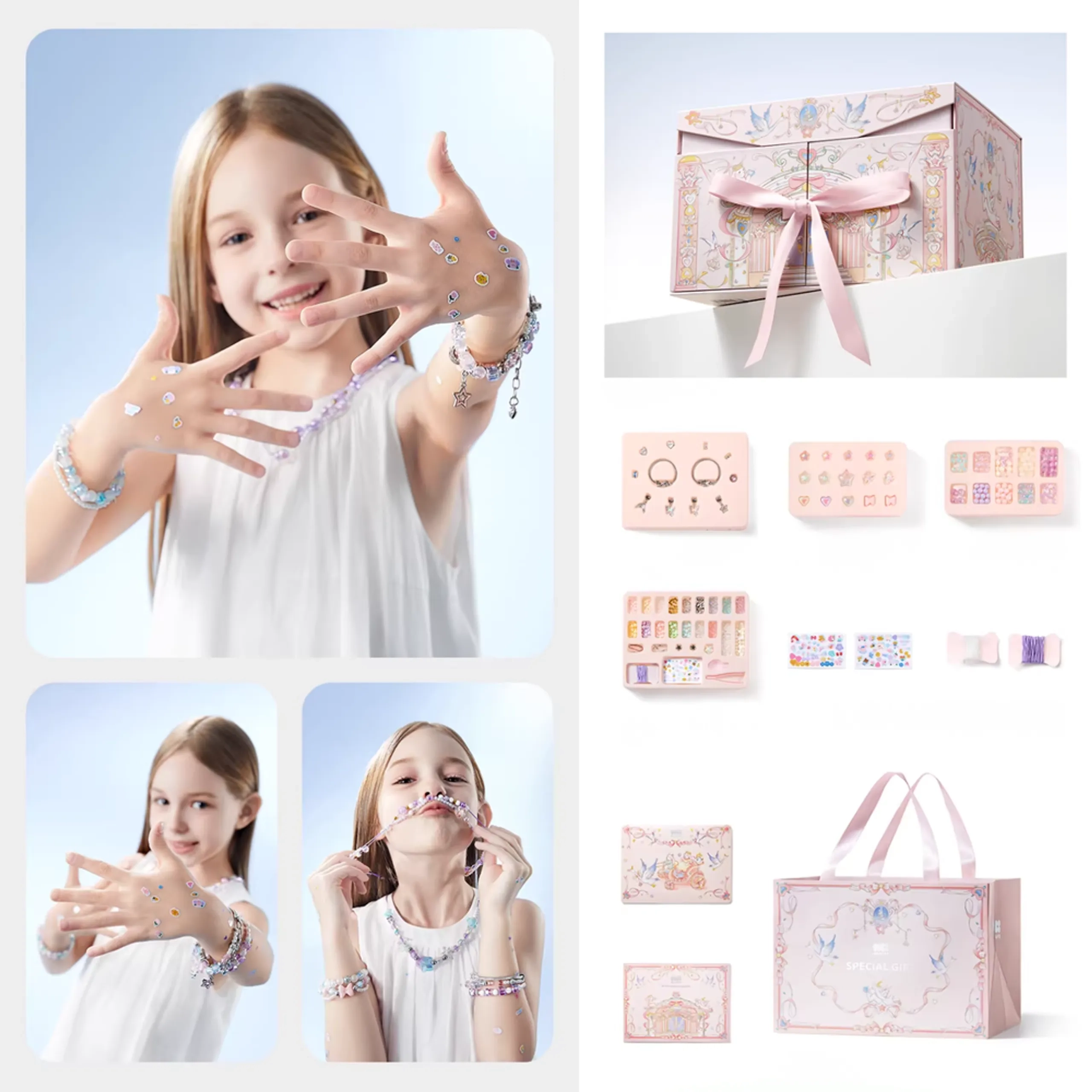 DIY Jewelry Gift Box - Colorful Beads