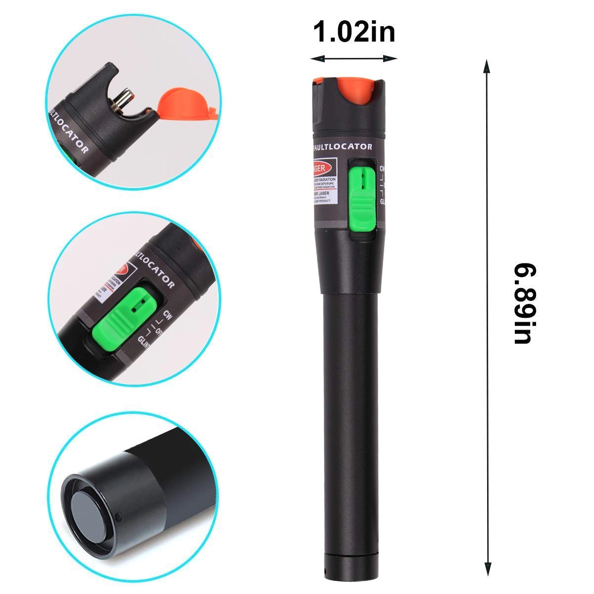 Visual Fault Locator - 30KM + FC Male to LC Female Adapter - Single Mode 9/125um