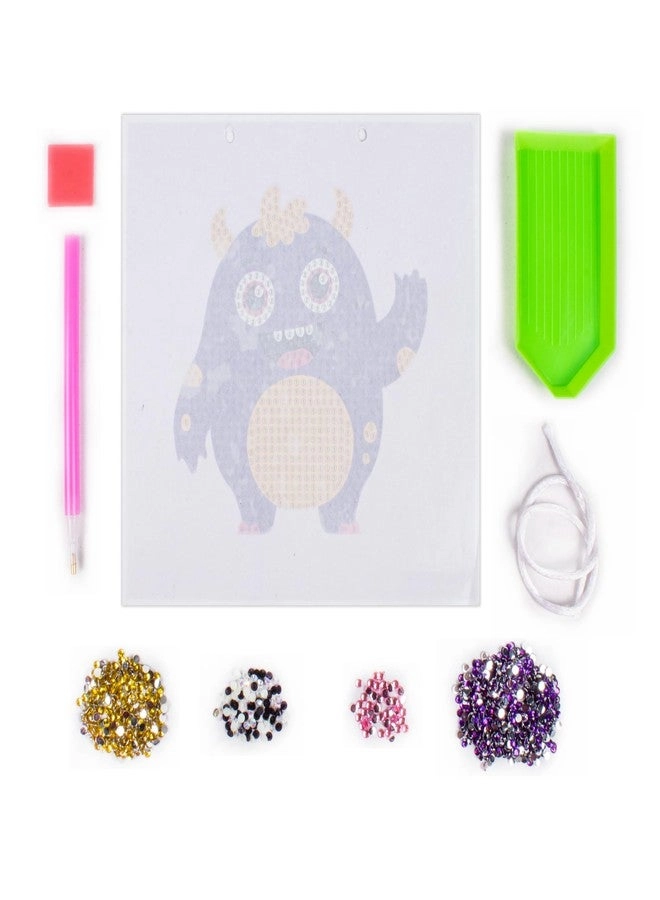 DIY Diamond Painting Kit Happy Monster - 1 Box Gift for Kids Adult