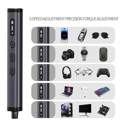 Electric Screwdriver - Shaft Aluminum Body Black