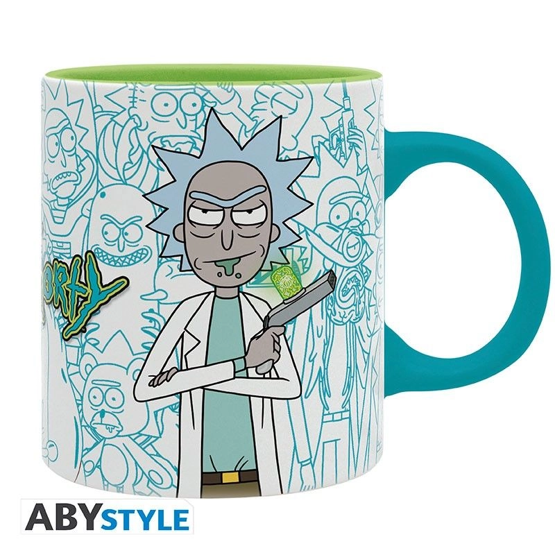 ABYstyle Rick And Morty Reusable Cup - Green Portal Dive And Fall - 320 ml