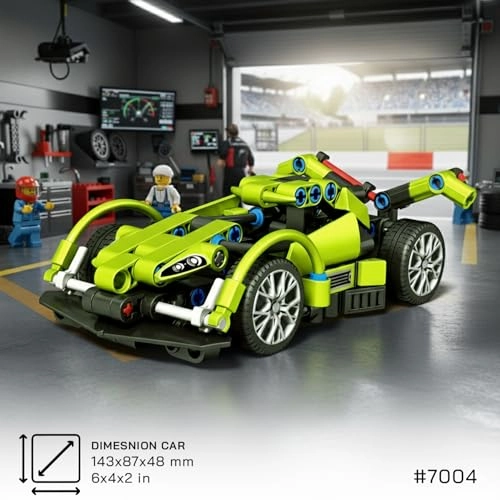 Technic Motorcycle and Car Model Kit - 1 pcs for ages 14+