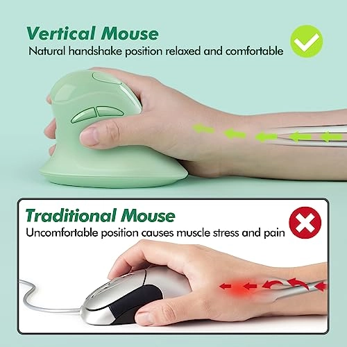 Vertical Ergonomic Mouse - Wireless