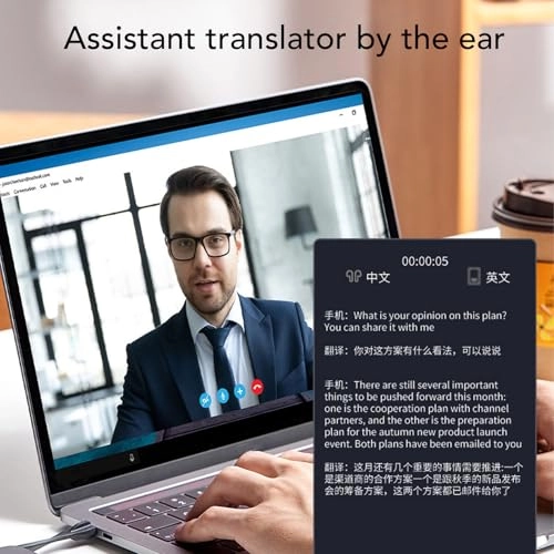 Smart Translation Glasses - Real Time Translation Built-in Mic Speaker 80mah