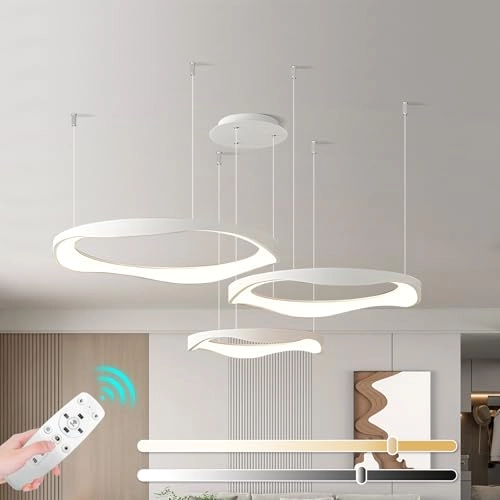 Modern LED Chandelier - 3000K-6000K Dimmable