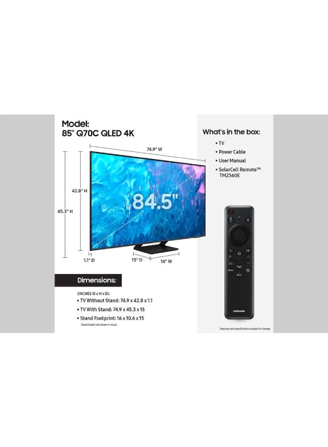 QA85Q70CAUXZN - 85 inch