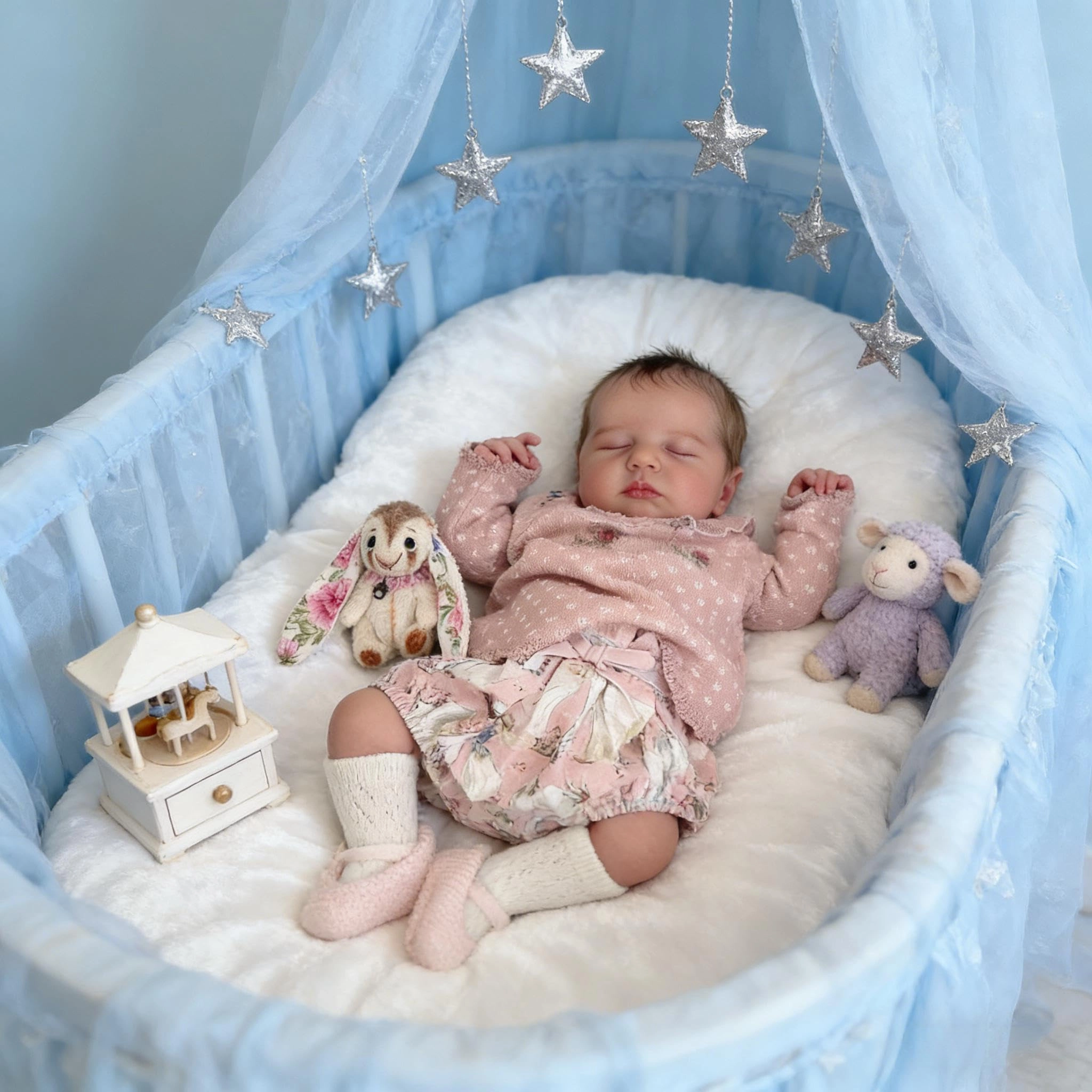 LOULOU Reborn Baby Doll - 20 Inch Vinyl Girl Ages 3+