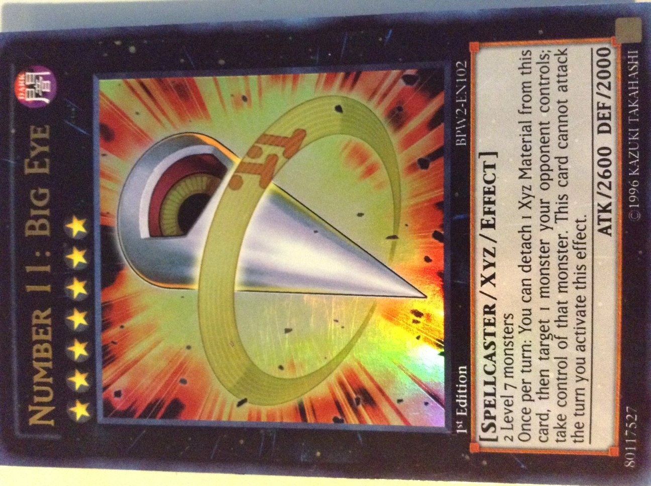Yu-Gi-Oh! Number 11: Big Eye BPW2-EN102