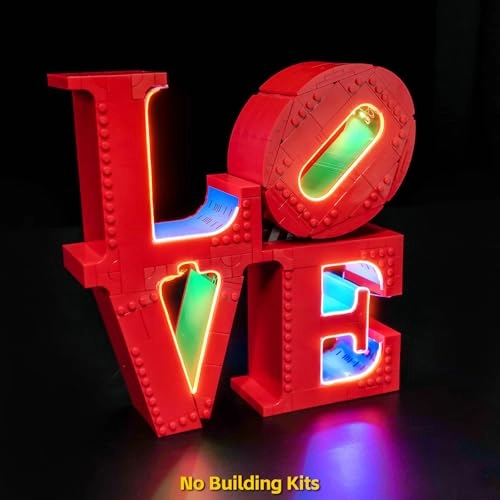LED Light Set - Compatible with Lego 31214 LOVE Heart 5 light sources