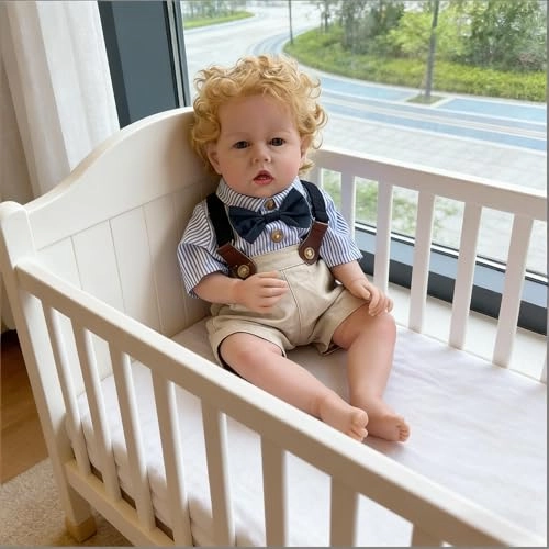 Liam Reborn Baby Doll - 20 inch Vinyl Boy Blonde Hair Ages 3+