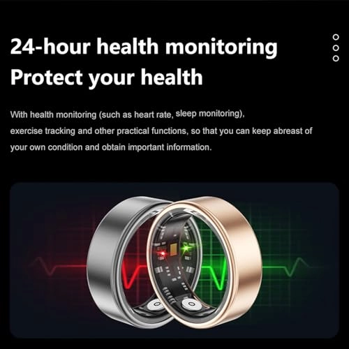 Smart Ring - Heart Rate Monitor Fitness Tracker