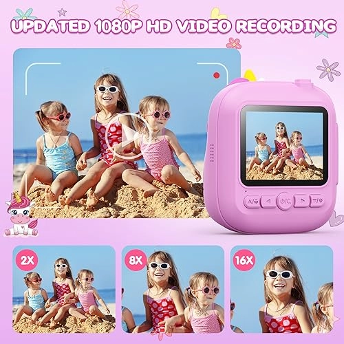 Kids Instant Camera - 2.4 Inch 32GB 12MP