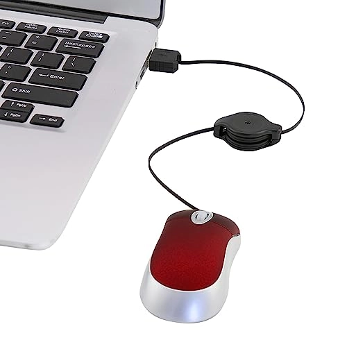 Mini Retractable Cable Mouse - Wired