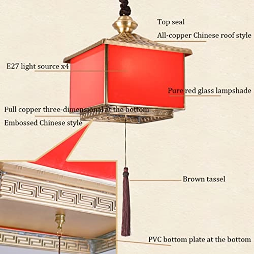 Chinese Lantern - 30x30x32cm Red