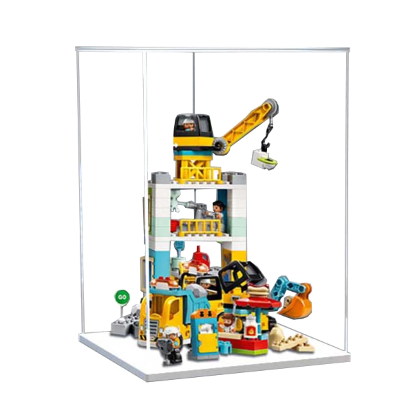Figures Display Box for LEGO 10933 Town To-wer - acrylic