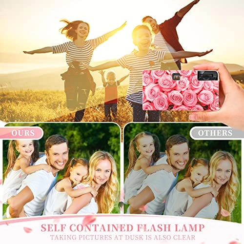 Disposable Camera - 12 Pack Built In Flash Pink Rose