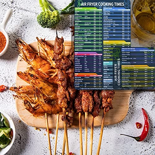 Air Fryer Magnetic Cheat Sheet - Plastic 2 Pack