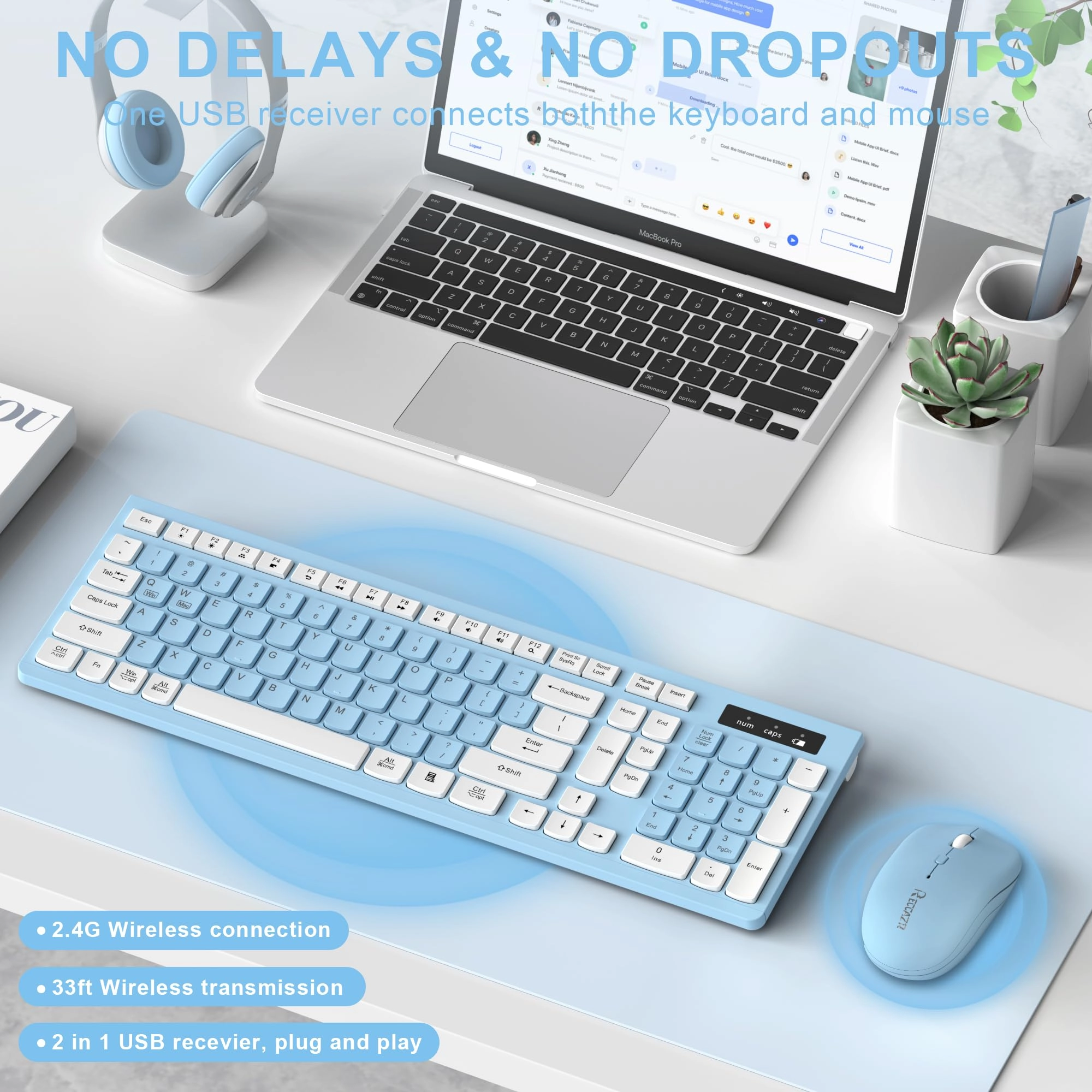 Ergonomic Wireless Keyboard - Wired