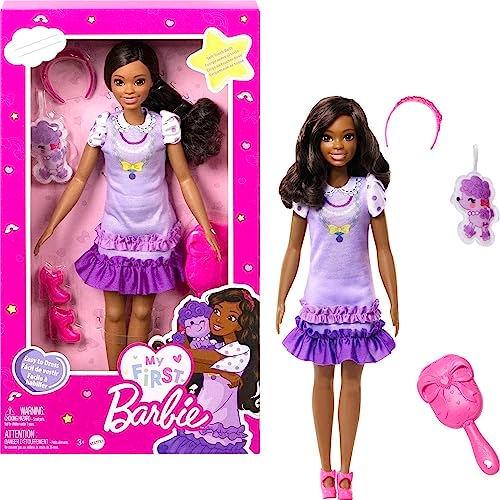 Brooklyn Deluxe Doll - 13.5 Inch Black Hair Ages 3+