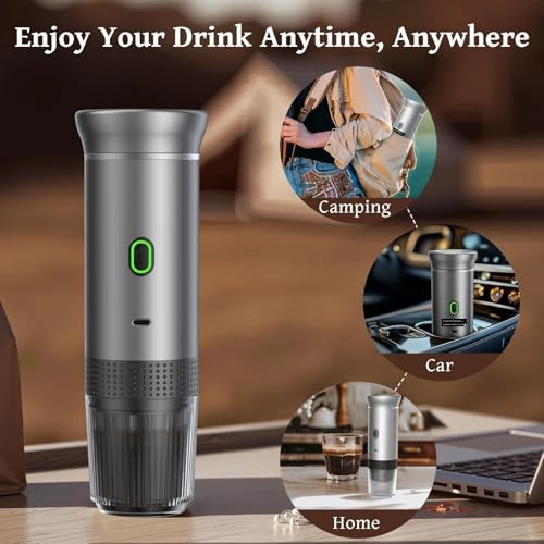 Portable Coffee Maker - 5 Cups 7500mAh battery