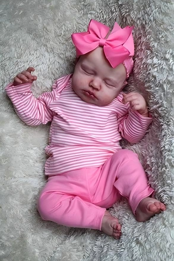 Reborn Doll - 18"/48cm Soft Silicone vinyl Pink Ages 3+