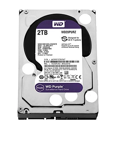 Purple 3.5" 64MB SATA 6Gb/s (WD20PURZ) - 2TB