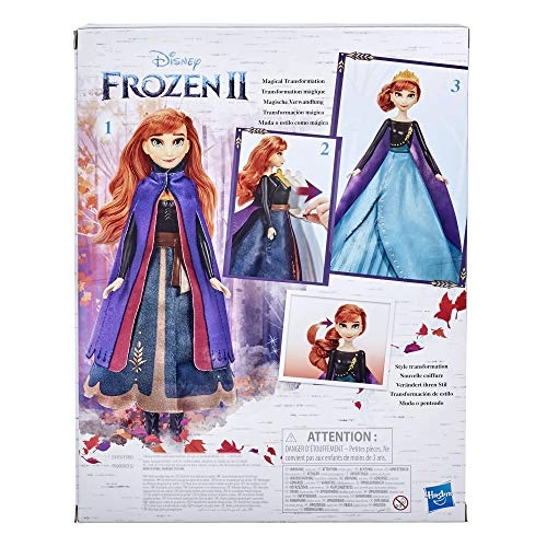 Anna's Queen Transformation Fashion Doll - 2 Outfits 2 Hair Styles Ages 3+