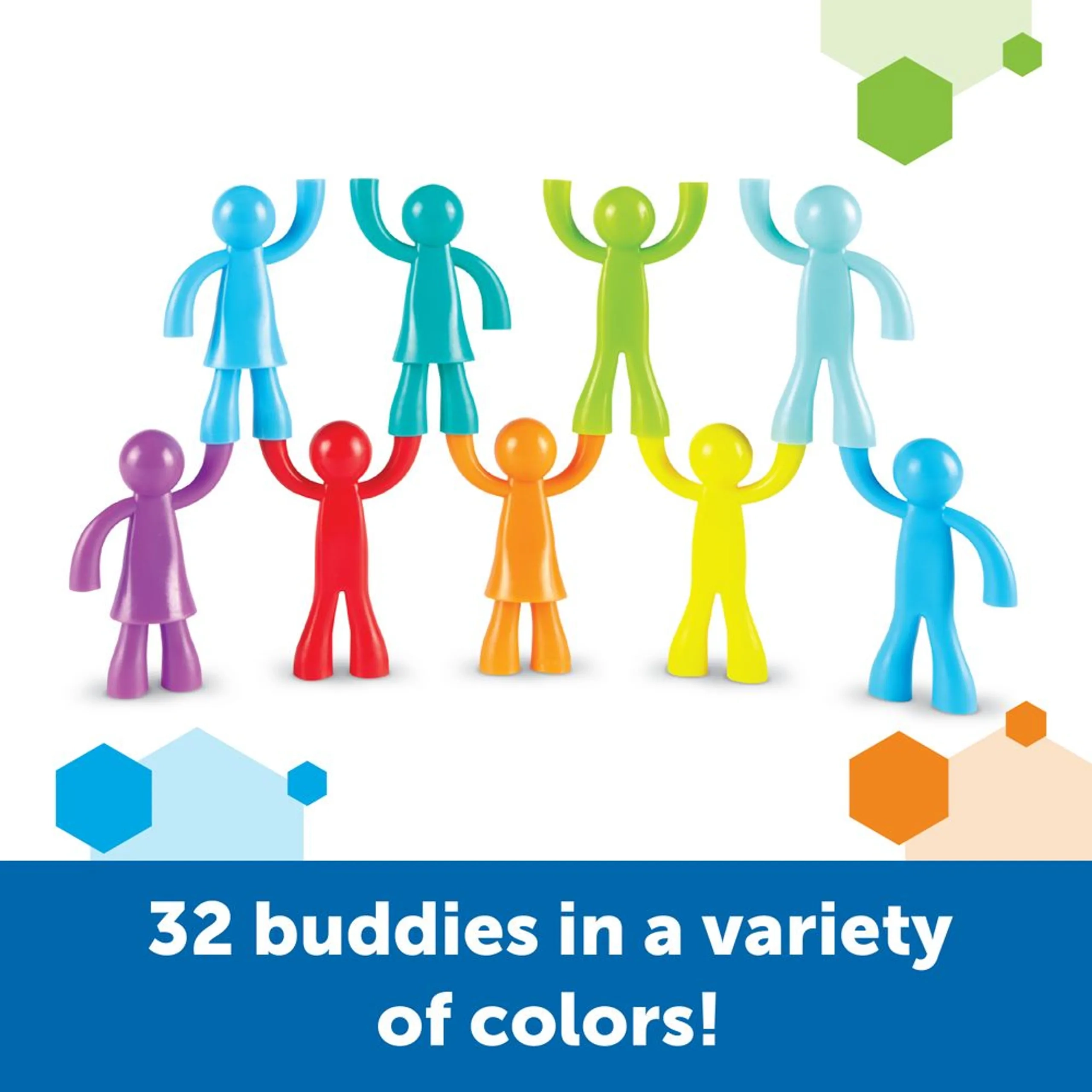 All About Me Buddy Builders - Suitable for 3 years and above 32 Pcs
