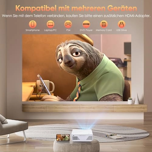 Mini Projector B0FQBYPRVM 18000 Lumens