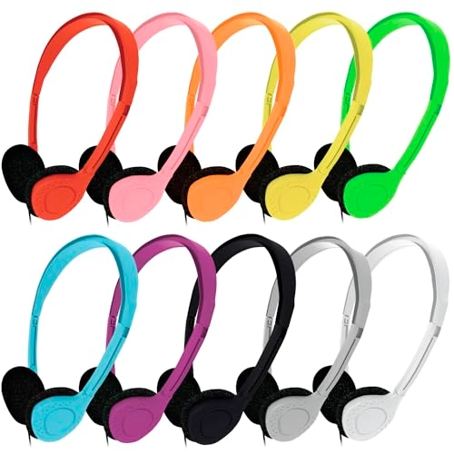 Bulk Classroom Student Wired Headphone 40 Pack