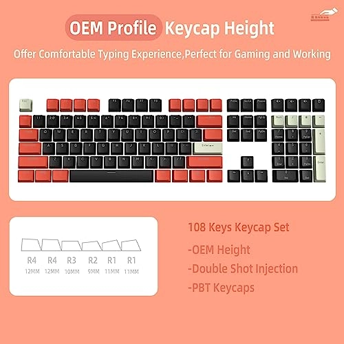 108 Key Keycaps Set - US Layout
