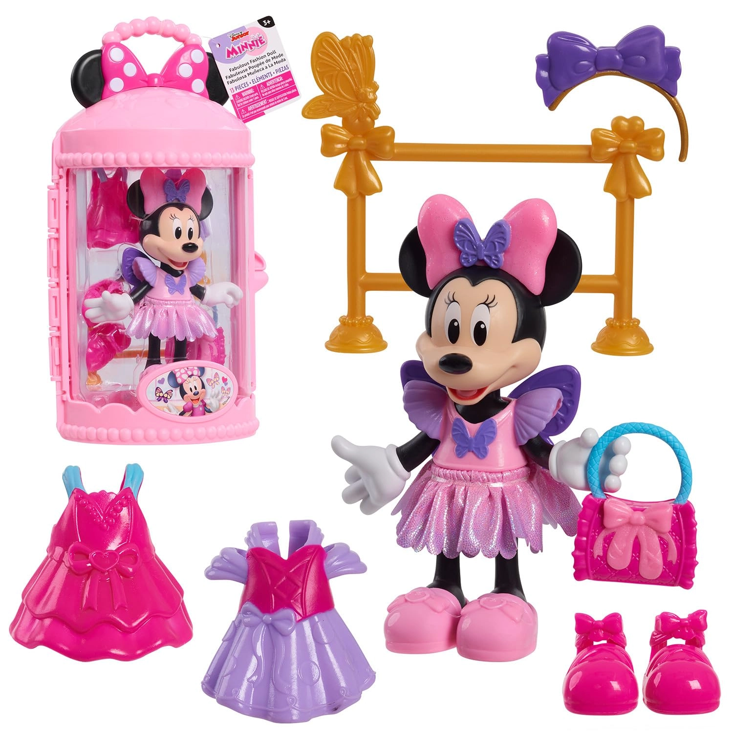 Minnie Mouse Fabulous Fashion Ballerina Doll - 6-inch Plastic Ballet Ages 3+