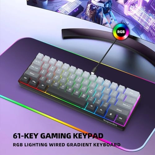 60% Wired Gaming Keyboard - USB-A