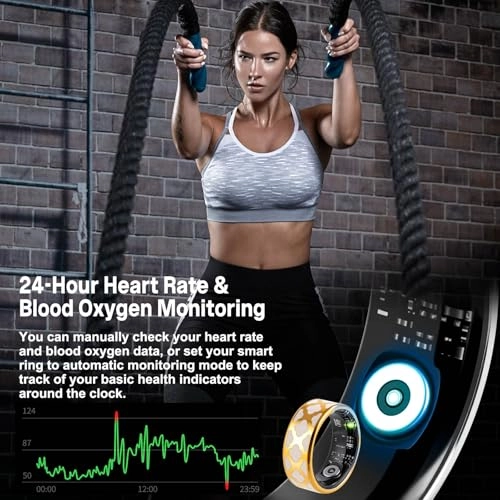 Smart Health Ring - Heart Rate Blood Oxygen Sleep Monitor