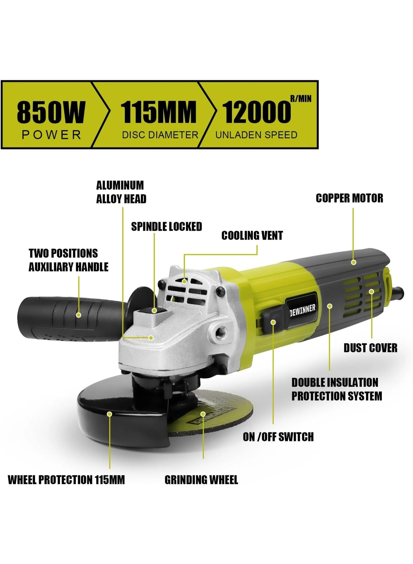 Angle Grinder - 115mm