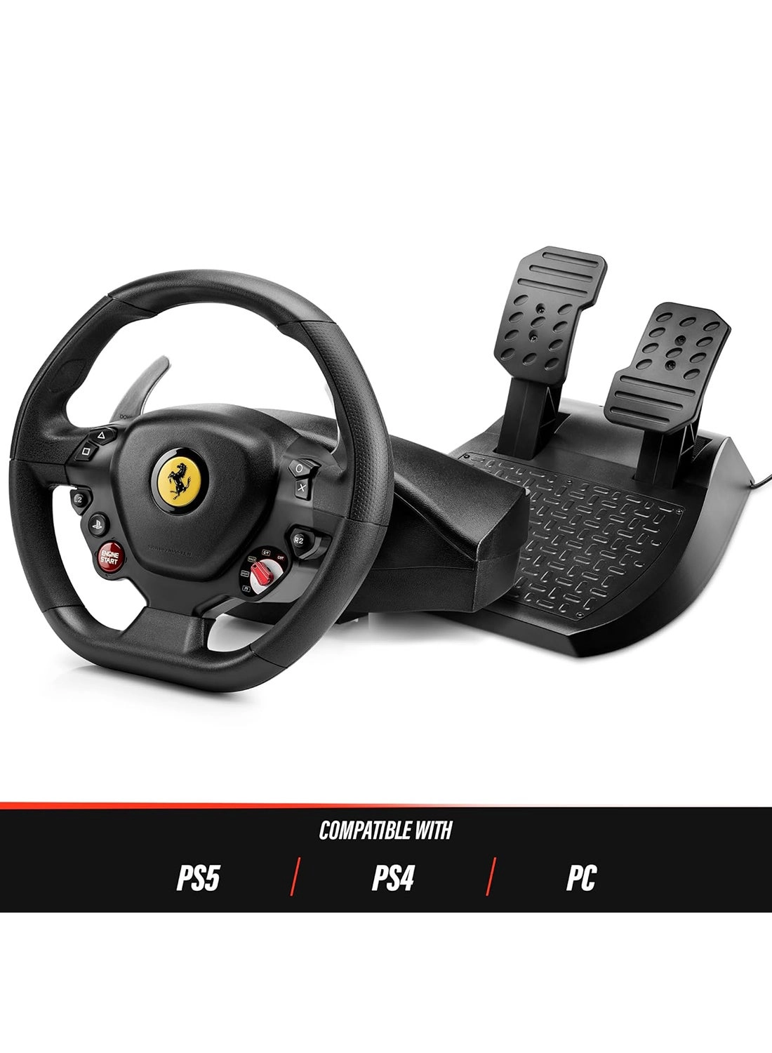 T80 Ferrari 488 GTB Racing Wheel & Pedals