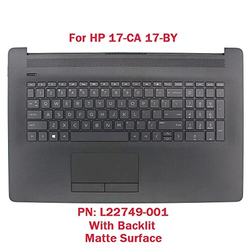 Palmrest Upper Case - Gray Backlit Keyboard