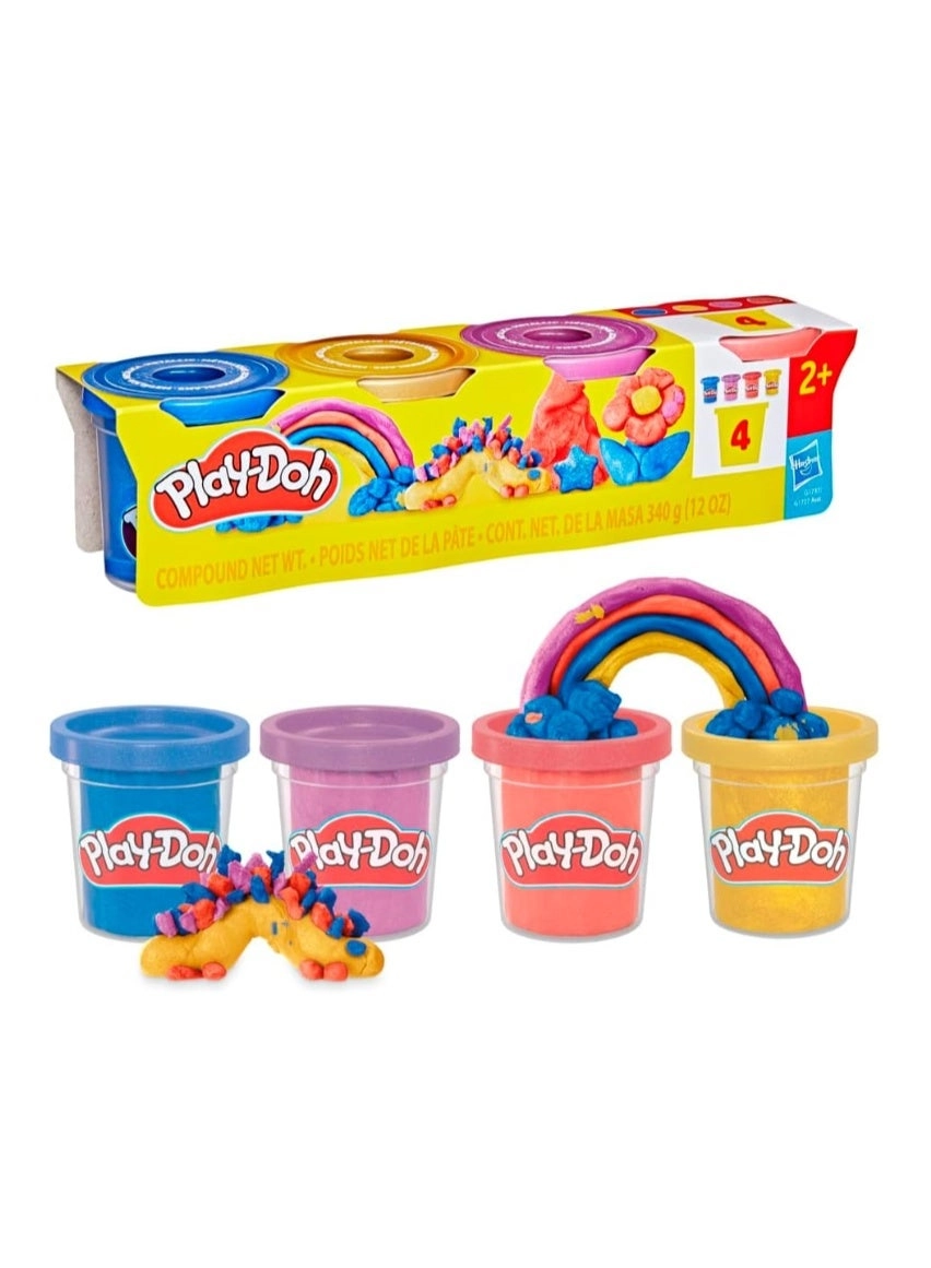 Play-Doh Shimmer & Shine Modeling Compound - play clay 85g 4pcs.