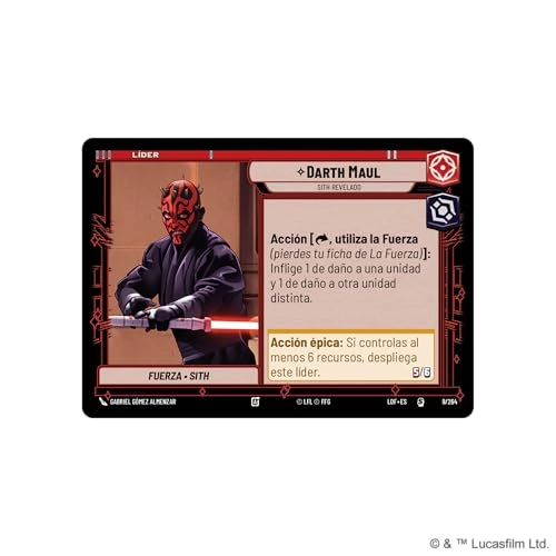 Star Wars Unlimited: Legends of the Force - Darth Maul Sample Deck (Spanish)