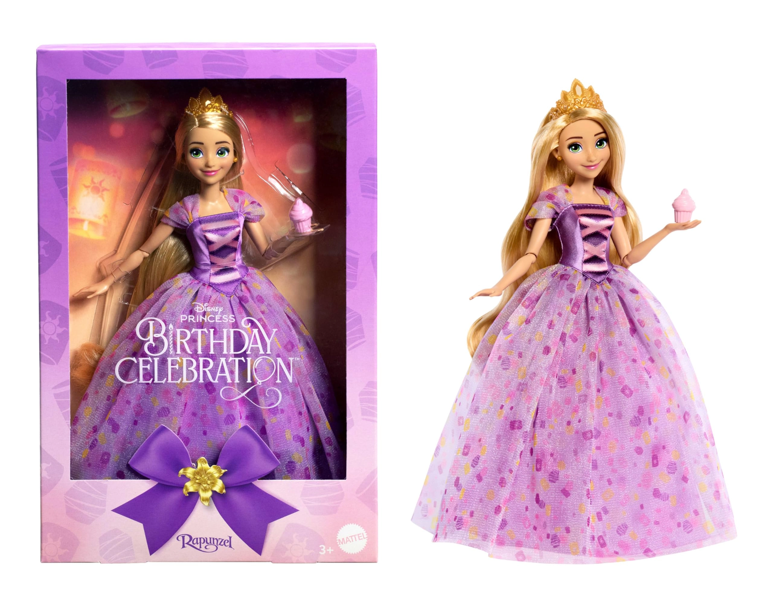 Mattel Rapunzel Doll - 11 inches Birthday Celebration Ages 4+