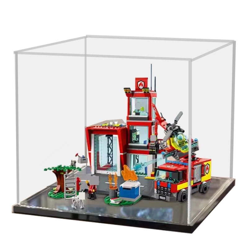HCAEIOFJ Display Case for LEGO City 60320 - Acrylic