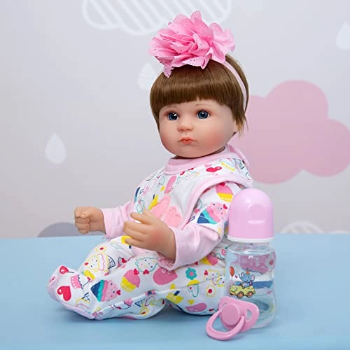 Reborn Baby Doll - 18 Inch 45cm Soft Vinyl Girl