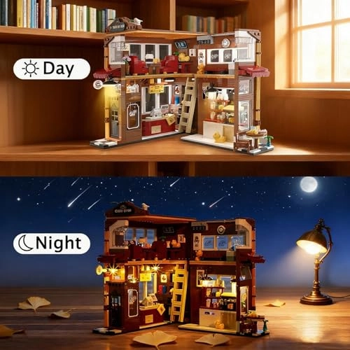 Book Nook Café Set - Building Blocks LED